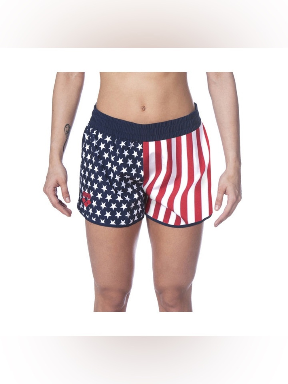 Arena Women's Official USA National Team Flag Short Size: Small